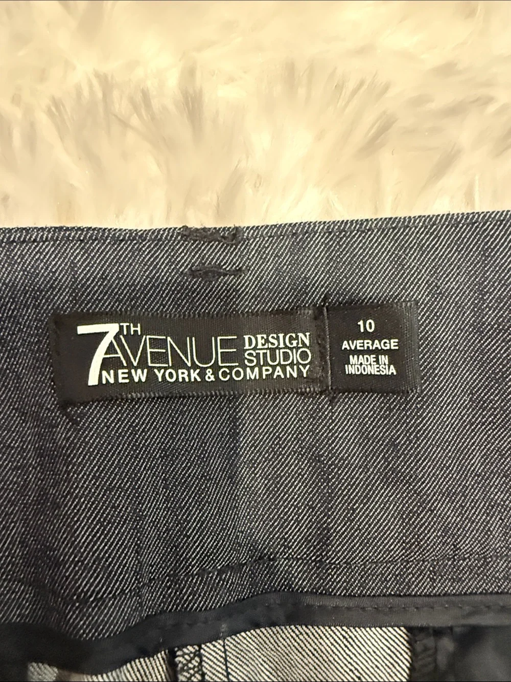 Classic Women's Dark Gray Dress Pants - Picture 2 of 3